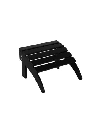 5-piece Adirondack Chairs with Ottoman Side Table Set