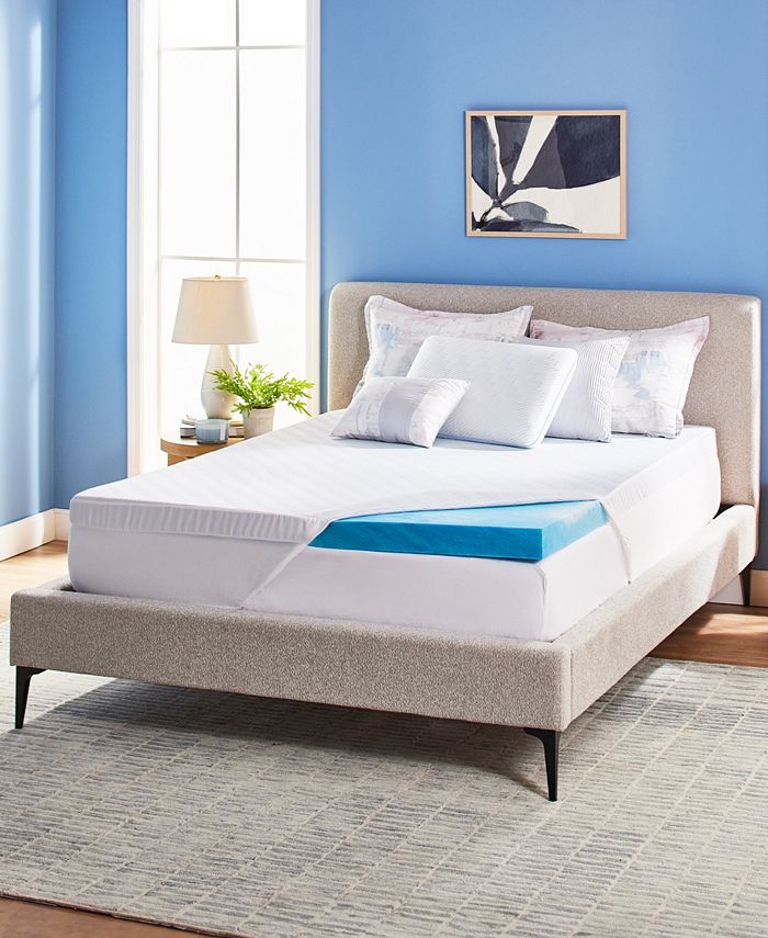 Serta Soothing Cool 3Inch Gel Memory Foam Mattress Topper Macy's
