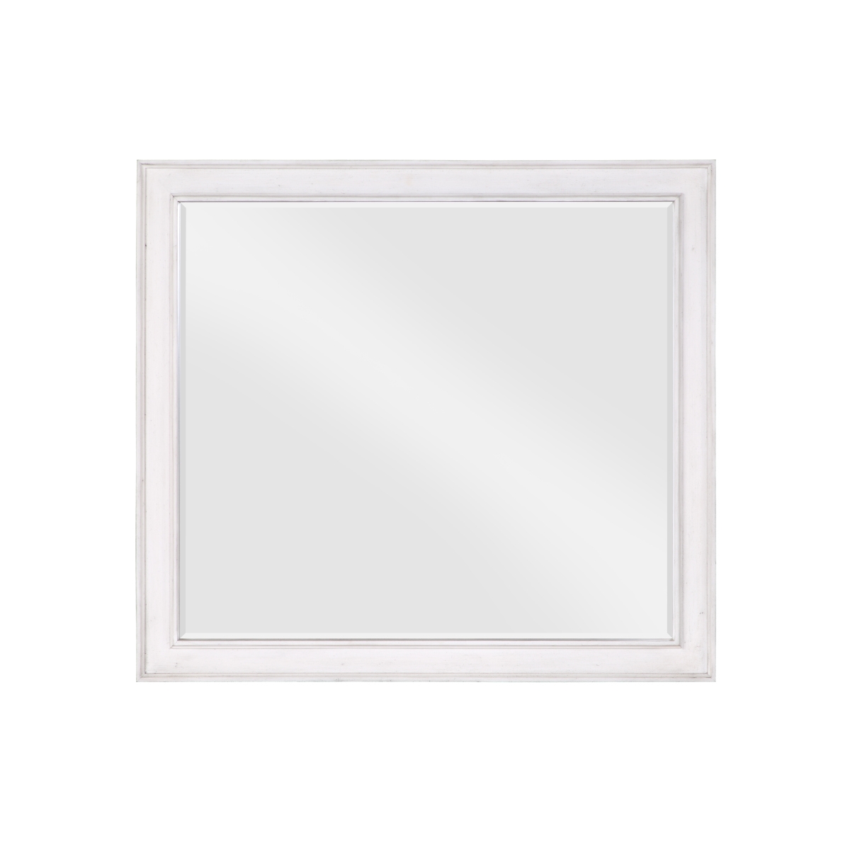 Streamdale Furniture Katia Mirror In Rustic& White Finish - Gray