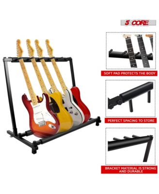 Guitar Rack Stand • 5 Multi Guitars Holder Storage Stands for Acoustic Electric and Bass Soporte Para Guitarra - GRack 5N1