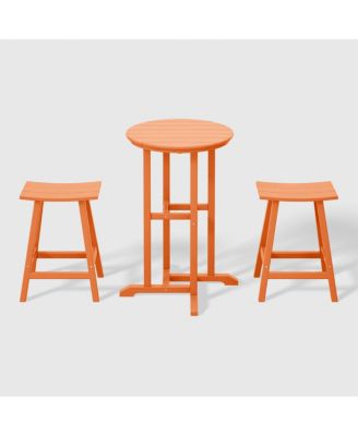 Outdoor Patio Counter Height Bar Stools Bistro Set