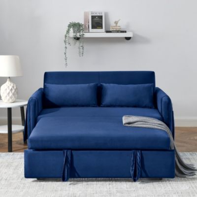 Streamdale 55" Convertible Sofa Bed with Detachable Pockets