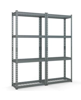 Costway 4 PCS 4-Tier Metal Shelving Unit Heavy Duty Wire Storage Rack ...