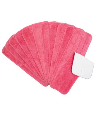 Microfiber Flat Wet Mop Refills (12 Pack) - 18", Color Options