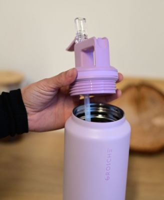 Alpine Flip 'N Sip Insulated, Leakproof Water Bottle with Straw, 40 OZ