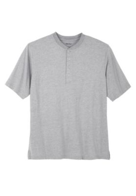Big & Tall Shrink-Less Lightweight Henley T-Shirt