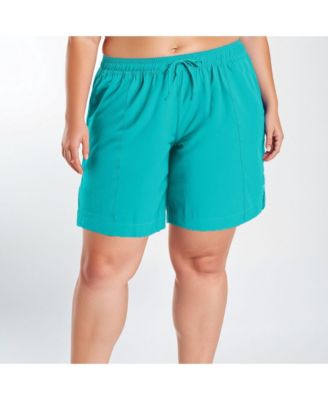 Plus Size Chlorine Resistant 7" Board Shorts