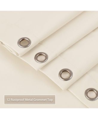 Waterproof Fabric Shower Curtain Liner with Magnets, 72" x 72"