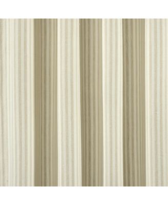 Farmhouse Vintage Stripe Yarn Dyed Cotton Back Tab/Rod Pocket Window Curtain Panels