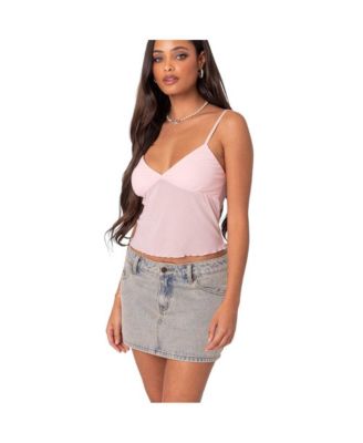 Womens Serafina Sheer Mesh Tank Top