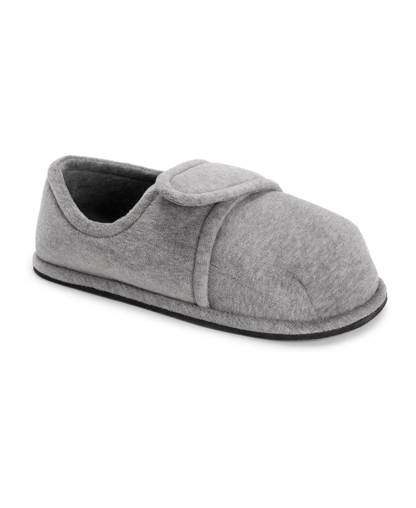 Тапочки MUK LUKS Softones By Unisex Adjustable Velour Slipper, цвет: Серый — фото 1