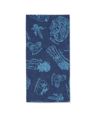 Fridge Liner Collection Non-Adhesive, Cut to Fit, 12x24", Nautical Blue Market, 6 Piece