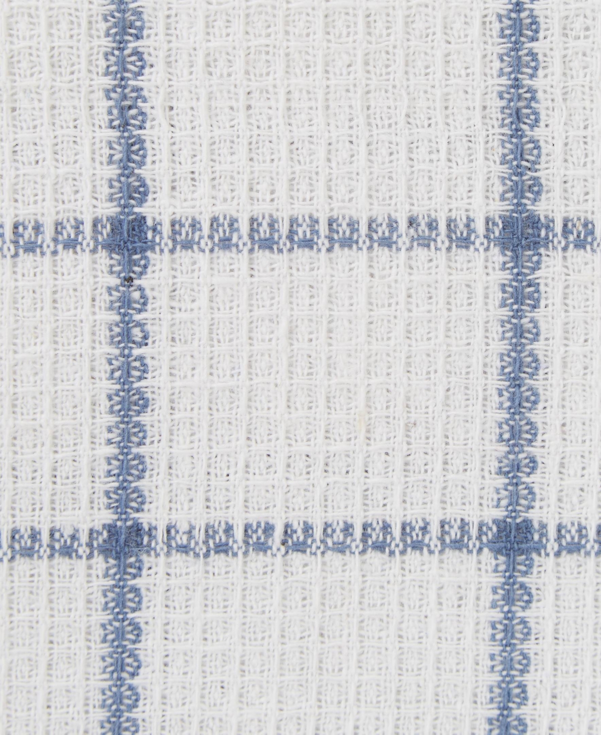Design Imports Scrubber Dishcloths Collection Windowpane Dishrag Set, 12x12", White/stonewash Blue Stripe, 6 Piece In Stonewash Blue Stripe
