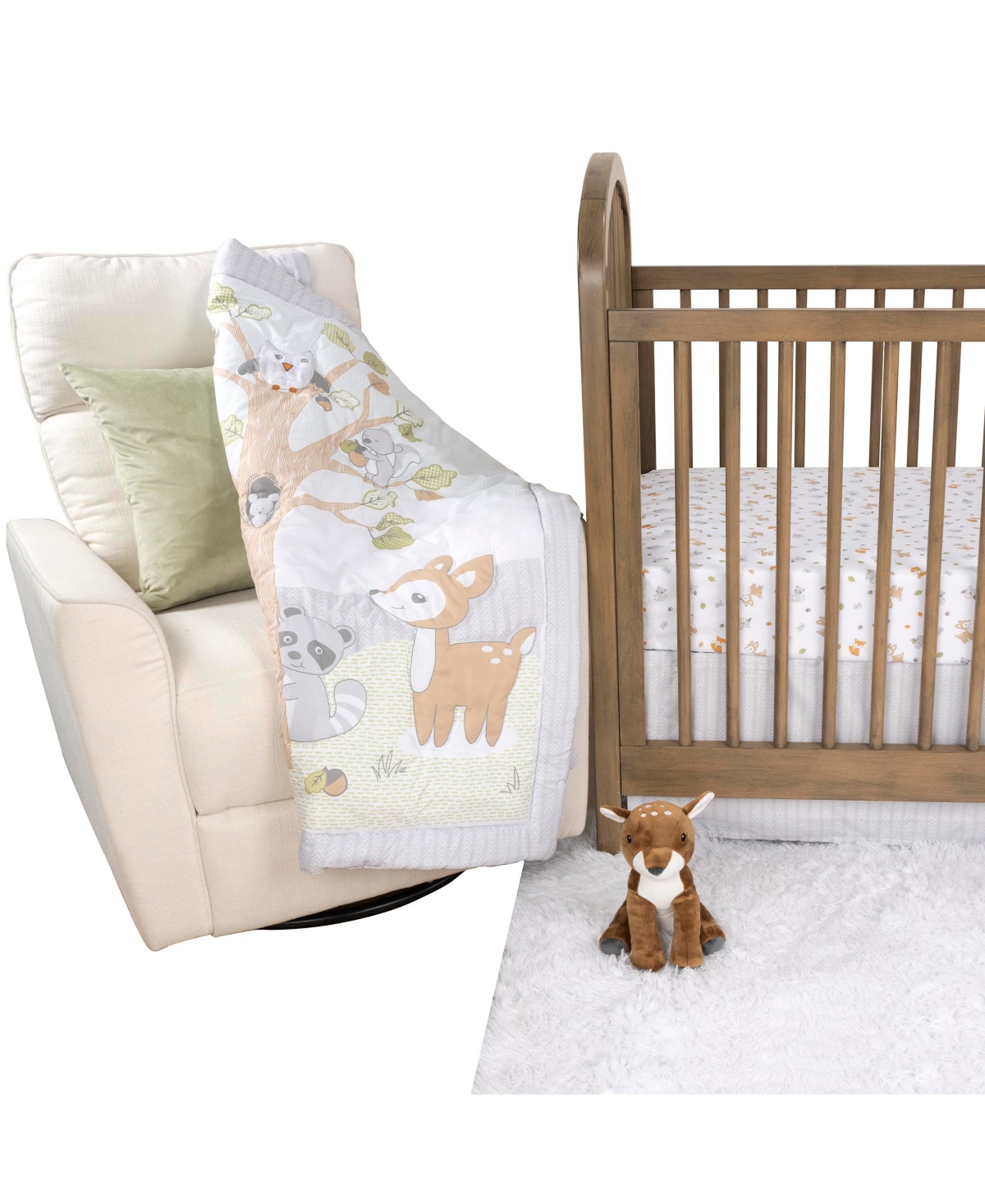 Sammy & Lou Friendly Forest Piece Crib Bedding Cset
