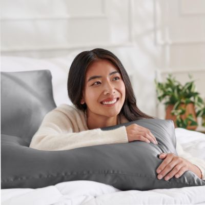 Zipper Closure Mulberry Silk 2 Piece Pillowcase Set, Queen Size