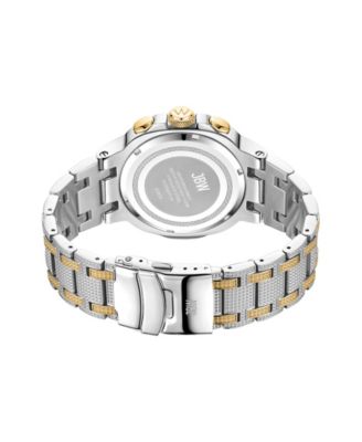 Men's Diamond (1/5 ct. t.w.) Watch in 18k Gold-Plated Two-tone Stainless-steel Watch 48mm