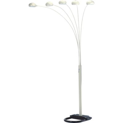 Streamdale 84"H White 5-Head Cap Style Floor Lamp (1 Piece)
