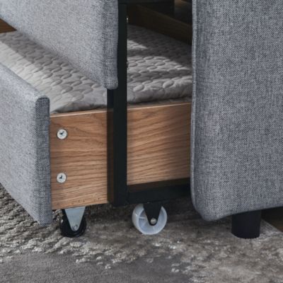 Streamdale Upholstered Daybed with Trundle and Storage_Drawers