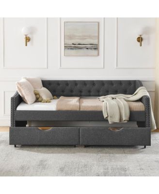 Streamdale Upholstered Twin Size Daybed with Drawers