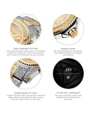 Men's Jet Setter Diamond (2 ct.t.w.) Stainless Steel Watch