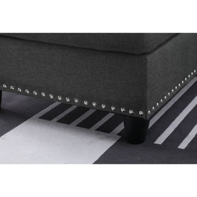 Streamdale Alger 98" Wide Left Hand Facing Sofa Chaise With Ottoman