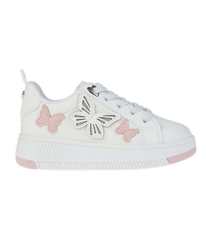 Vince Camuto Toddler Girl #39 s Court Sneaker with 3 D Butterflies VC