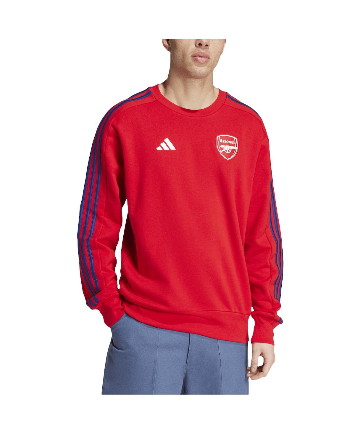 Adidas Originals Men's Red Arsenal Dna Pullover Sweatshirt