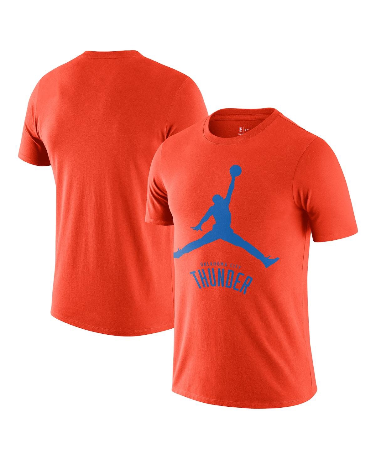 Nike Men's Orange Oklahoma City Thunder Essential Jumpman T-Shirt - Orange
