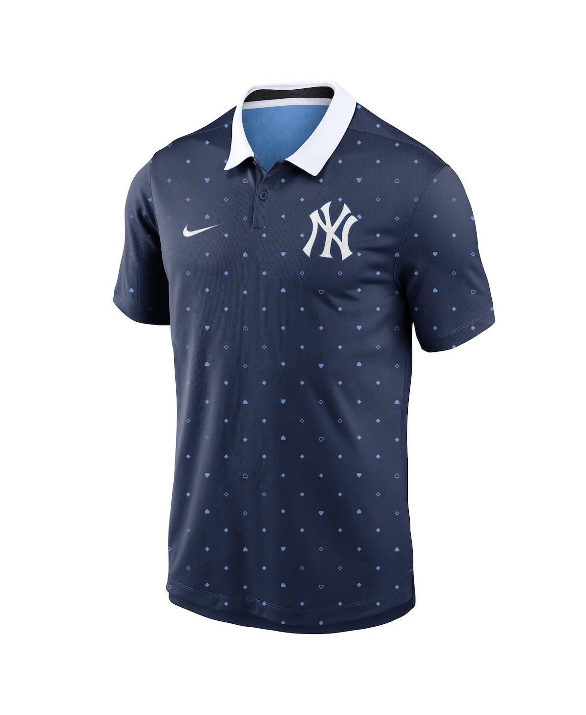 Shop Nike Men's Navy New York Yankees Legacy Icon Vapor Performance Polo T-shirt In Navy,white