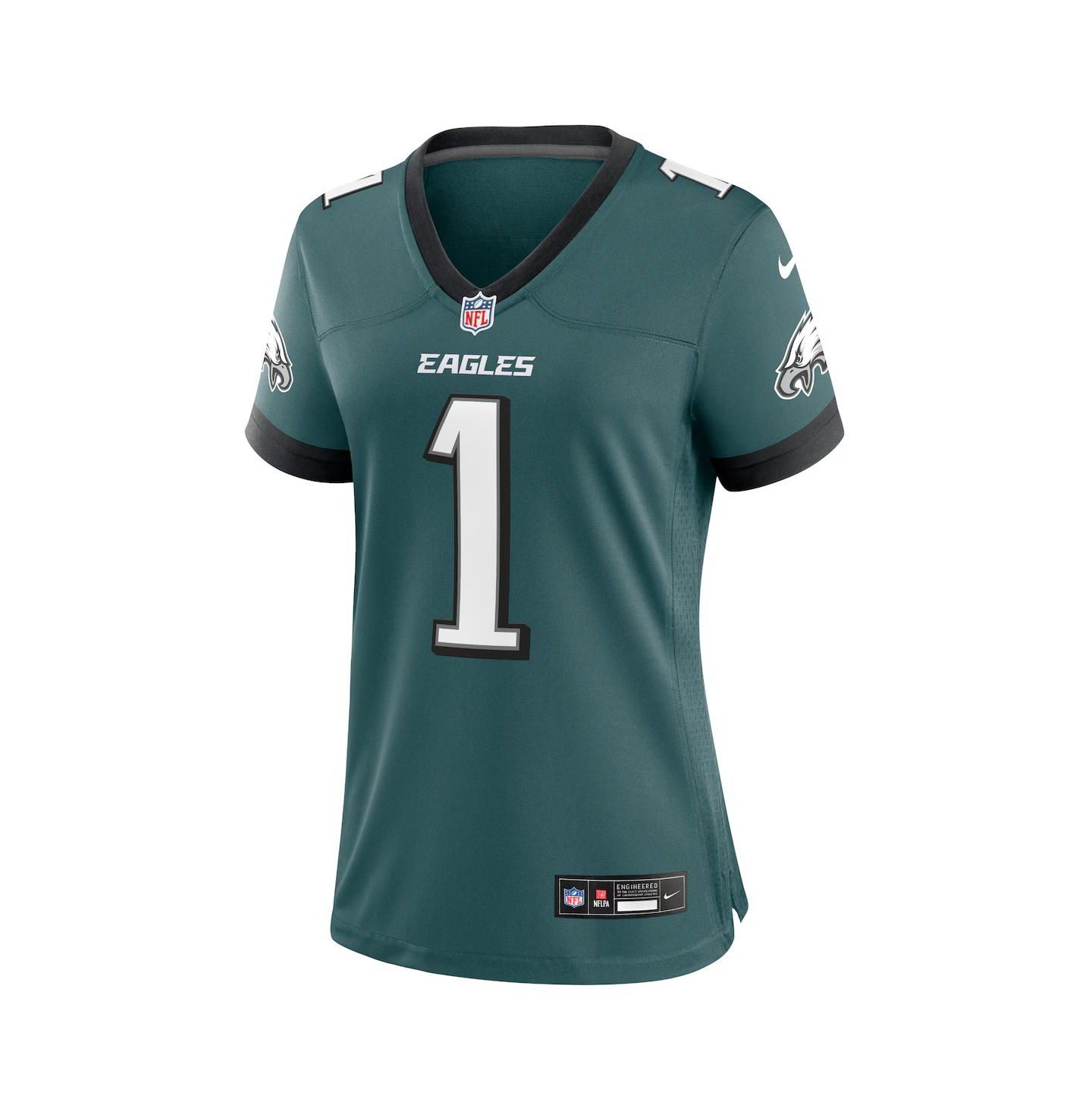 Женское джерси Nike Jalen Hurts Philadelphia Eagles Game, цвет: Зелёный, вариант 1 — фото 2