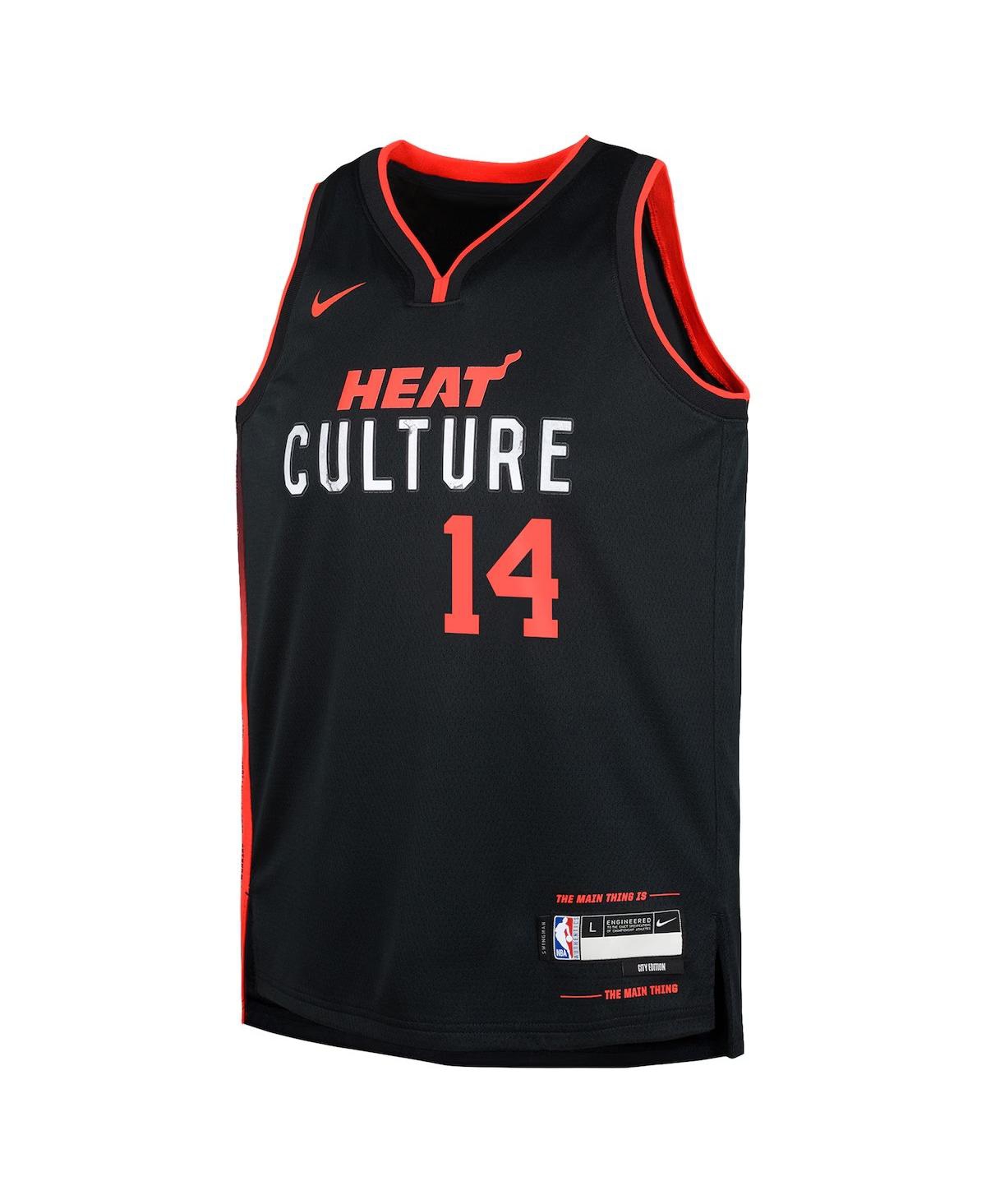 Nike Big Boys and Girls Tyler HerroMiami Heat Swingman Replica Jersey - City Edition - Black