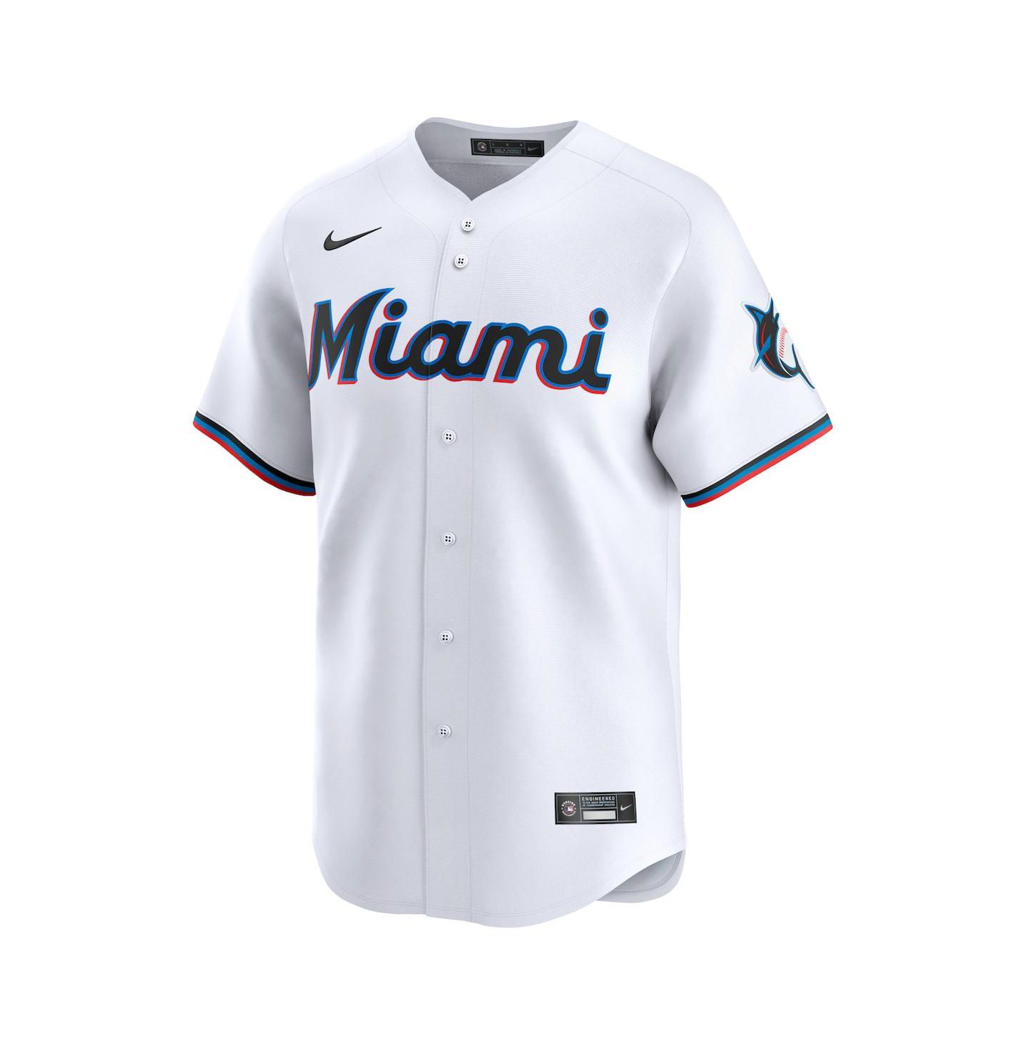 Мужской топ Nike Sandy Alcantara White Miami Marlins Home Limited Player Jersey — фото 2