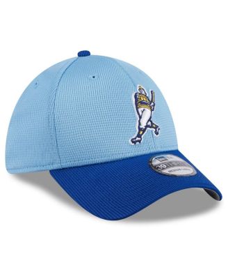 Men's Light Blue Milwaukee Brewers 2024 Batting Practice 39THIRTY Flex Hat