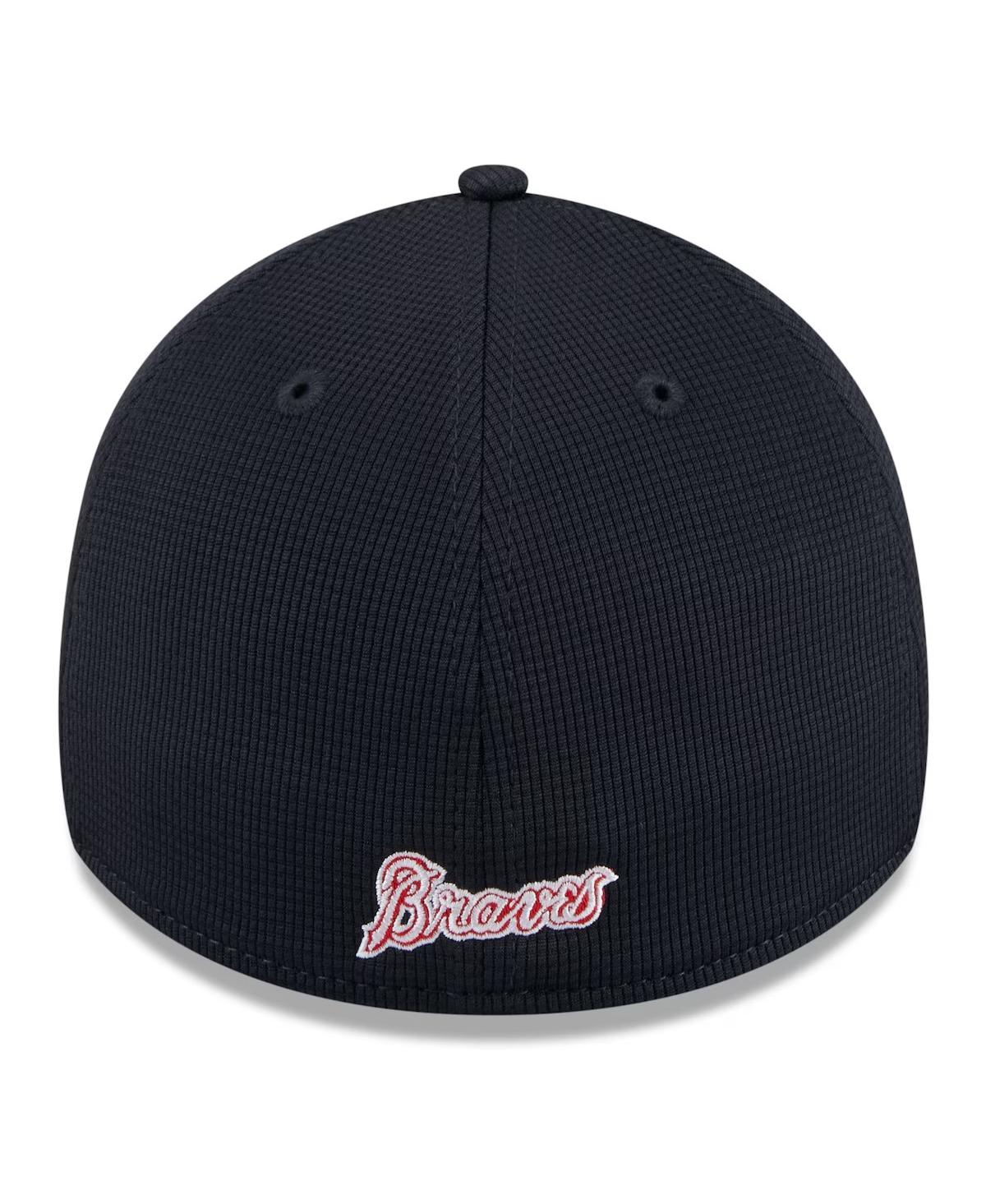 NEW ERA MEN'S WHITE ATLANTA BRAVES 2024 BATTING PRACTICE 39THIRTY FLEX HAT