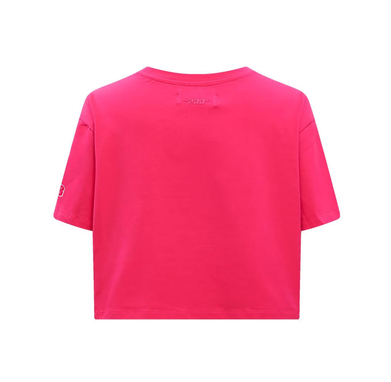 Women's Pink San Francisco Giants Triple Pink Boxy Cropped T-Shirt