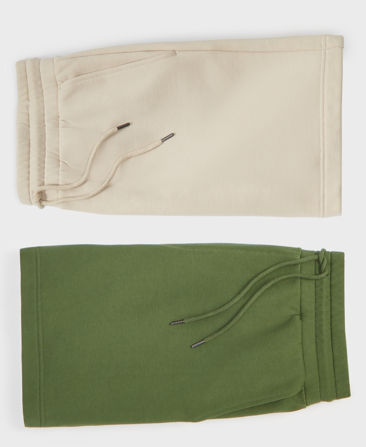 Mode Of One Men's Pull-on Fleece Shorts, Created For Macy's In Dark Ecru