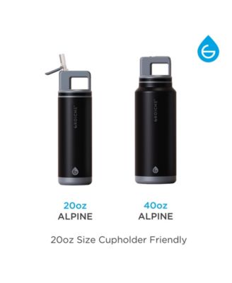 Alpine Flip 'N Sip Insulated Water Bottle with Straw 2pk 20 OZ + 40 OZ