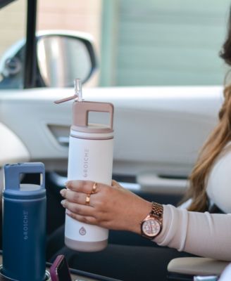 Alpine Flip 'N Sip Insulated, Leakproof Water Bottle with Straw, 20 OZ