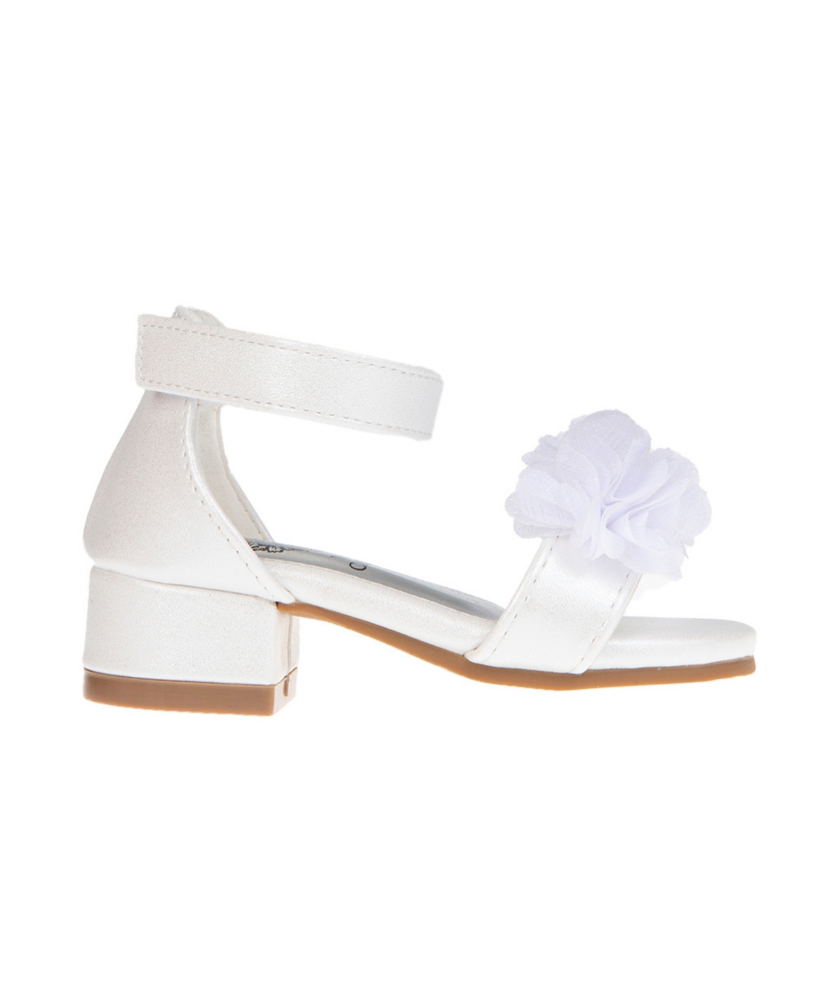 Vince Camuto Toddler Girl's Heel with Chiffon Flowers and Adhesive Closure Polyurethane Sandals