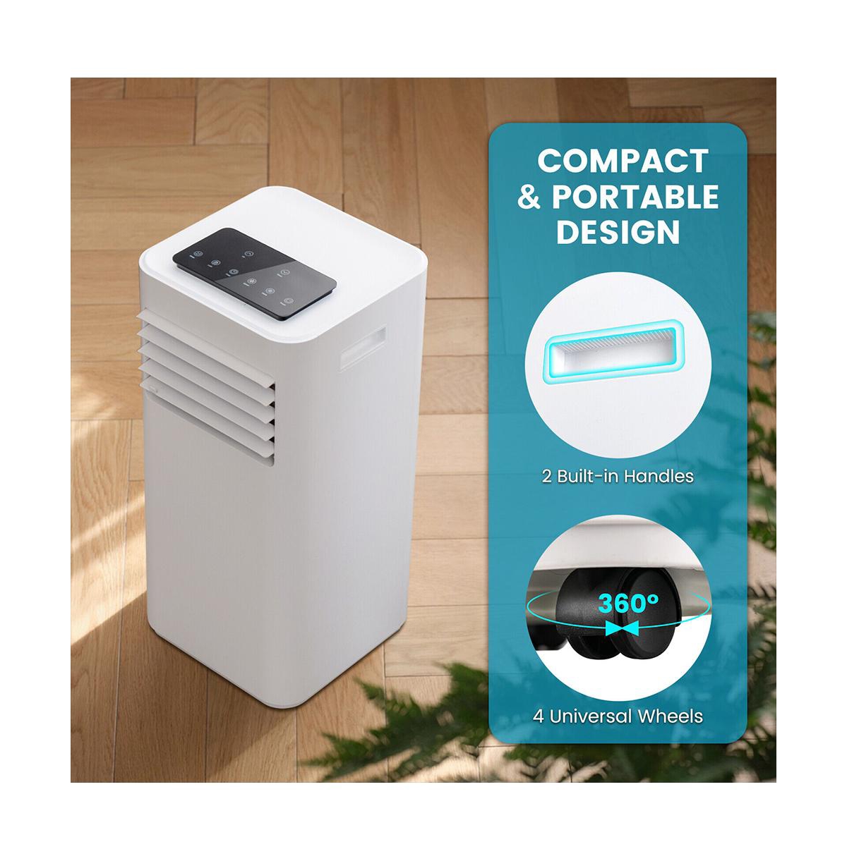 Slickblue Portable Air Conditioner with Fan Dehumidifier Sleep Mode - 10000 BTU