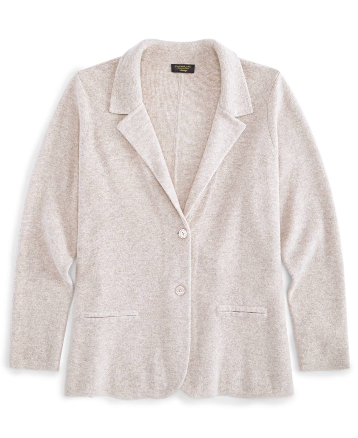 Charter Club Plus Size 100% Cashmere Blazer, Created for Macy's