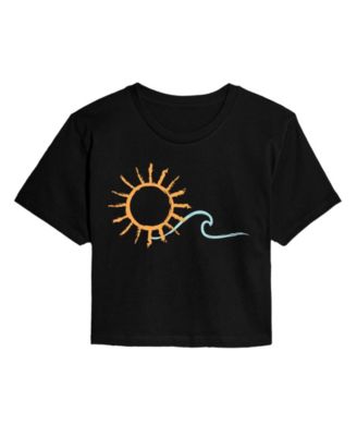 Trendy Juniors Sun Wave Cropped Tee