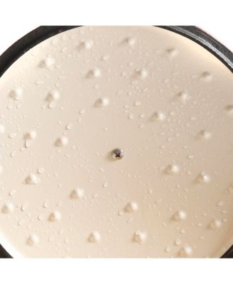 Artisan 5 Quart Cast Iron Braiser Everyday Pan With Borasilicate Lid - Red