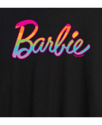 Trendy Juniors Barbie Rainbow Graphic Oversized Tee