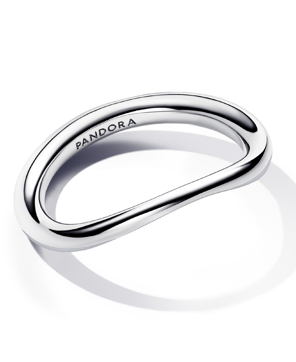 Pandora Shaped Band Ring In Silver
