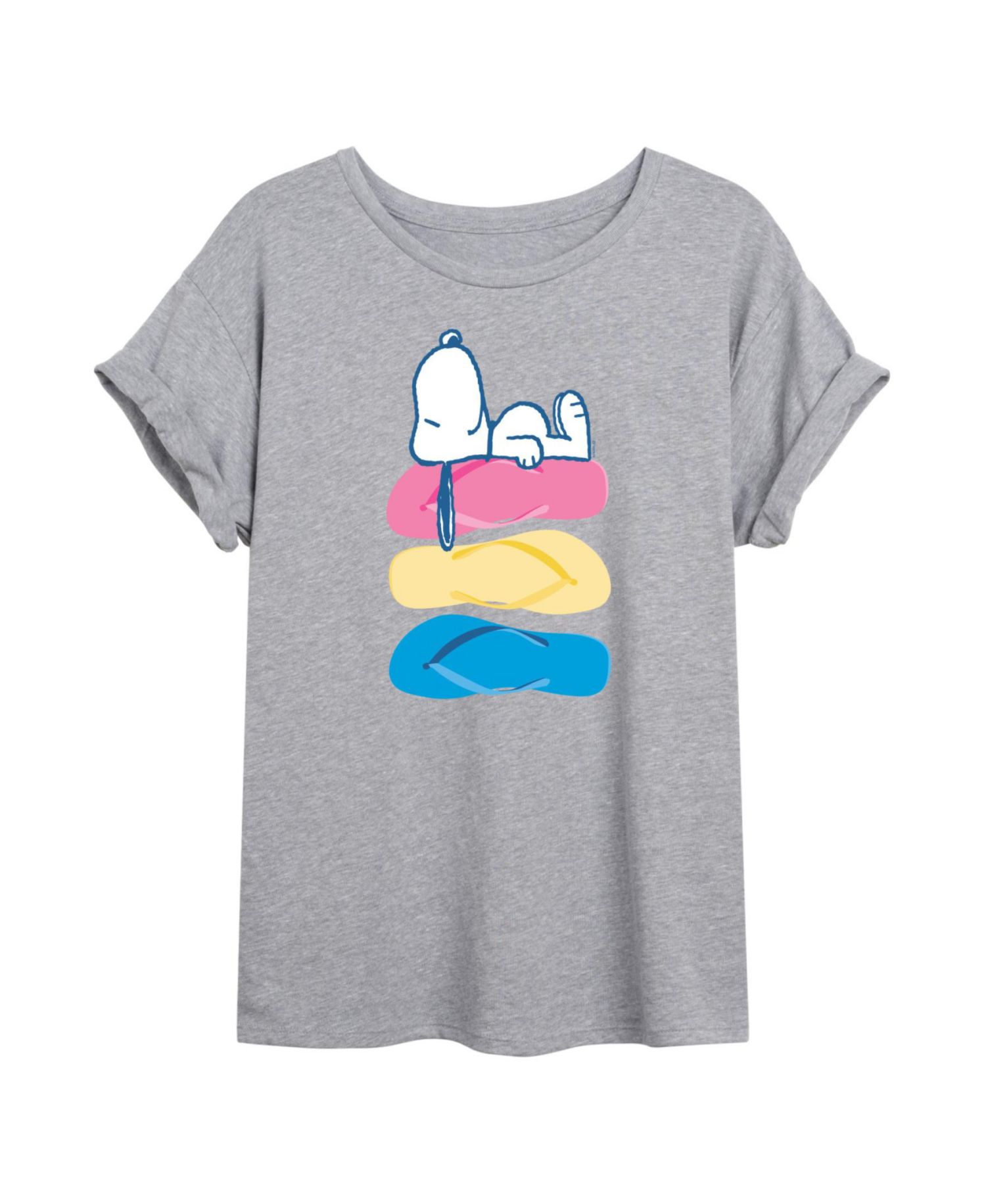 Trendy Juniors Peanuts Summer Graphic Oversized Tee