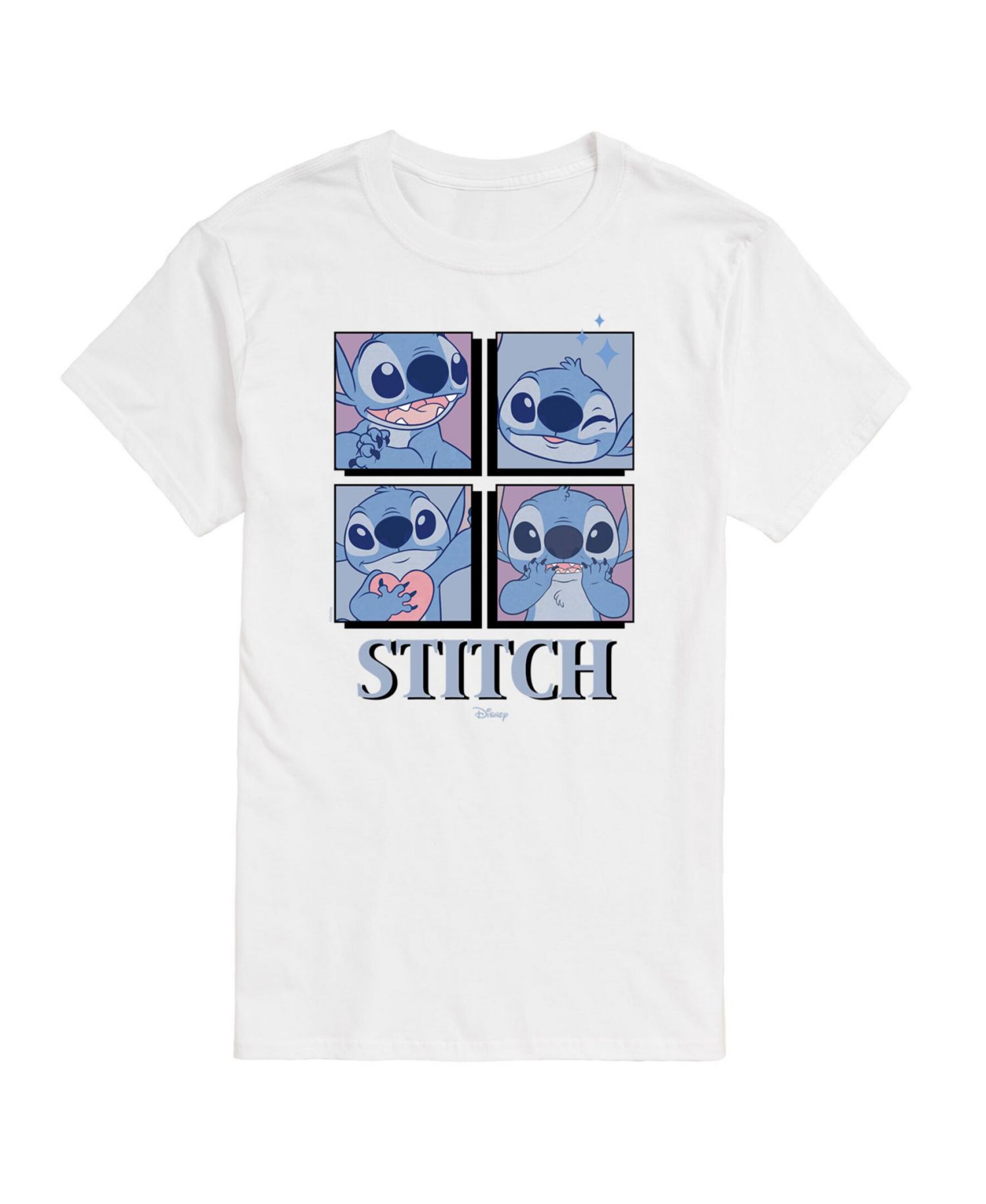 Trendy Juniors Lilo and Stitch grid Graphic Tee
