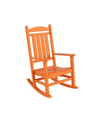 All-Weather Outdoor Patio Poly Classic Porch Rocking Chair (Set of 4)
