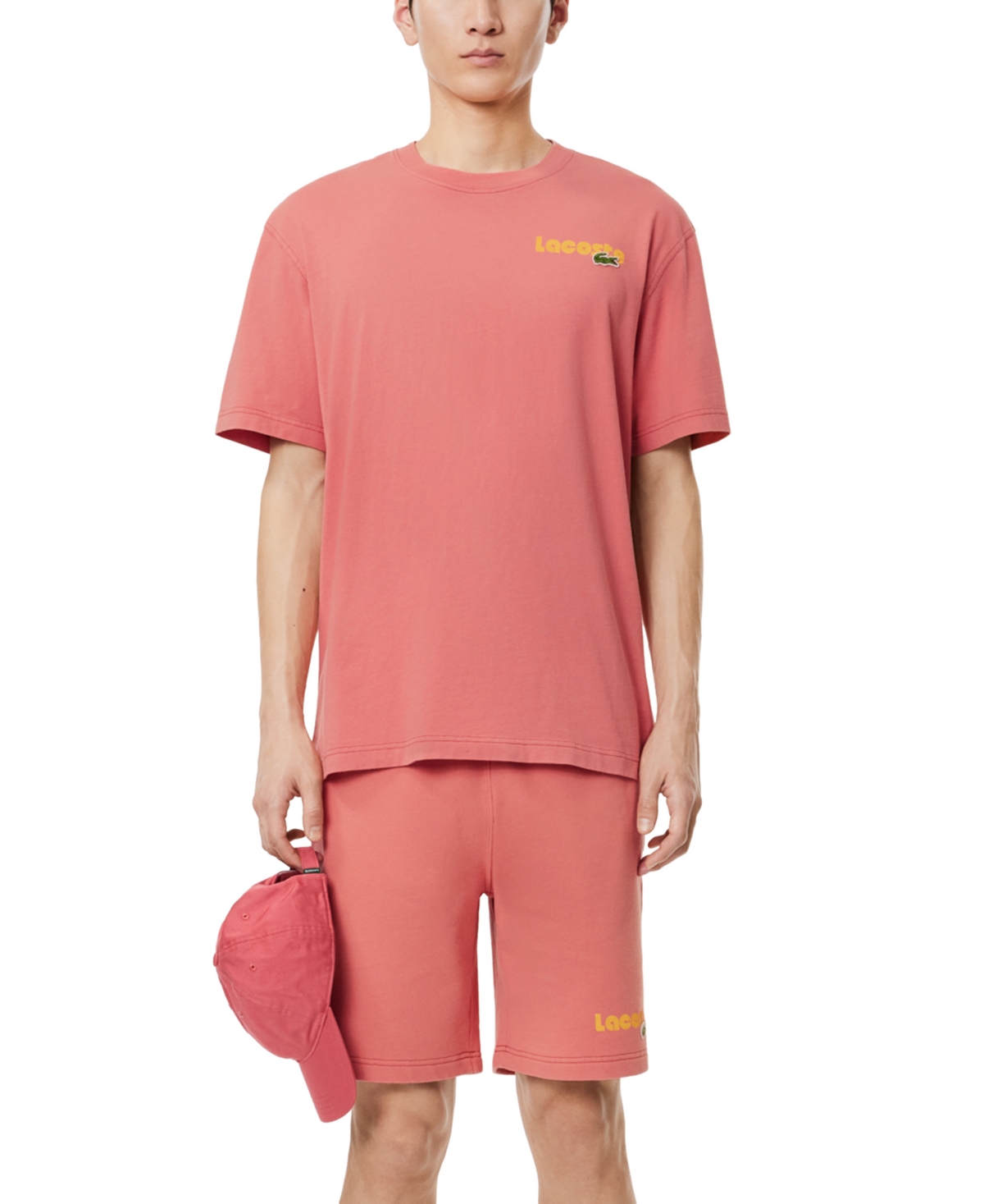 Lacoste Men's Short Sleeve Stacked Logo Crewneck T-Shirt - Zv9 Ladigue Chine