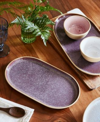 Minerals Medium Oval Platter, Amethyst 